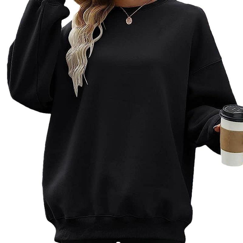 New women's spring and autumn casual tops, fashionable loose sweatshirts