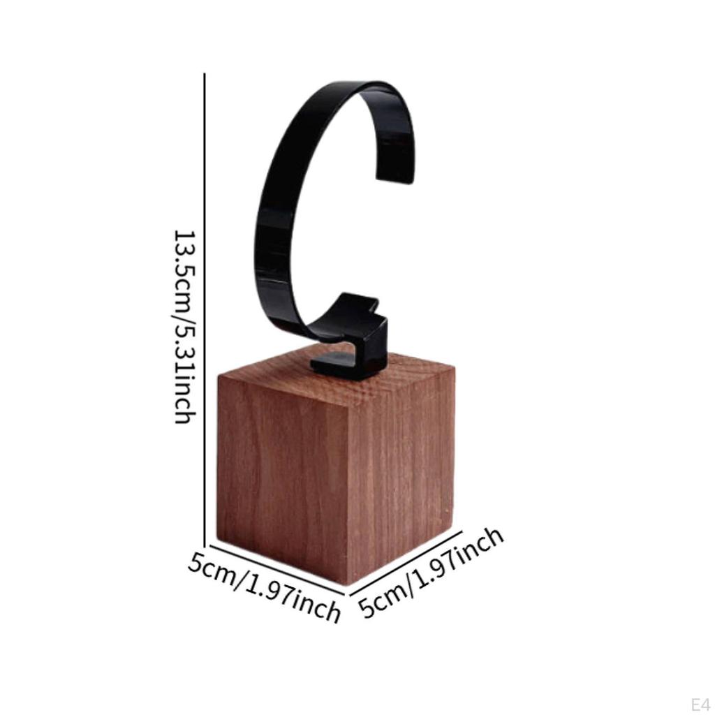 C Organizer for Timepieces, Wooden Display Stand Dresser