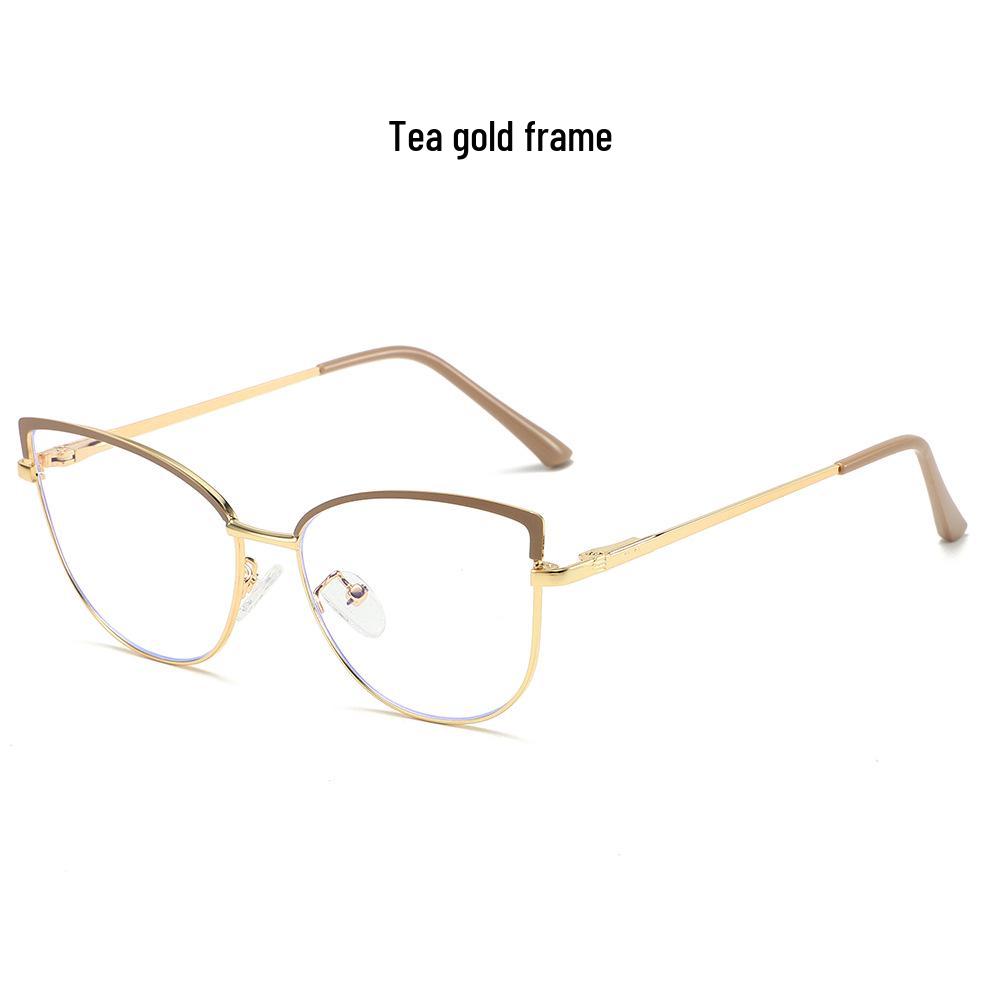 2025 Retro Cat Eye Women s Fashion Glasses: Blue Light Blocking, Photochromic Clear Lens, Internet Celebrity Style Blue Light Blocking