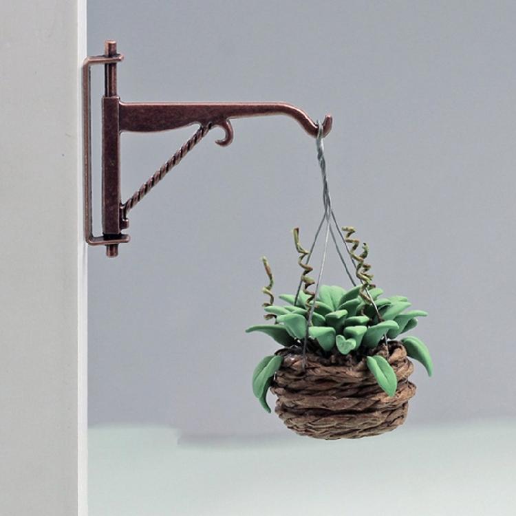 Realistisches Modell Pflanzenhalter 4 Stück Metall Pflanzenaufhänger Für Bastel Puppenhaus Projekt Gartenszene Landschaftszubehör