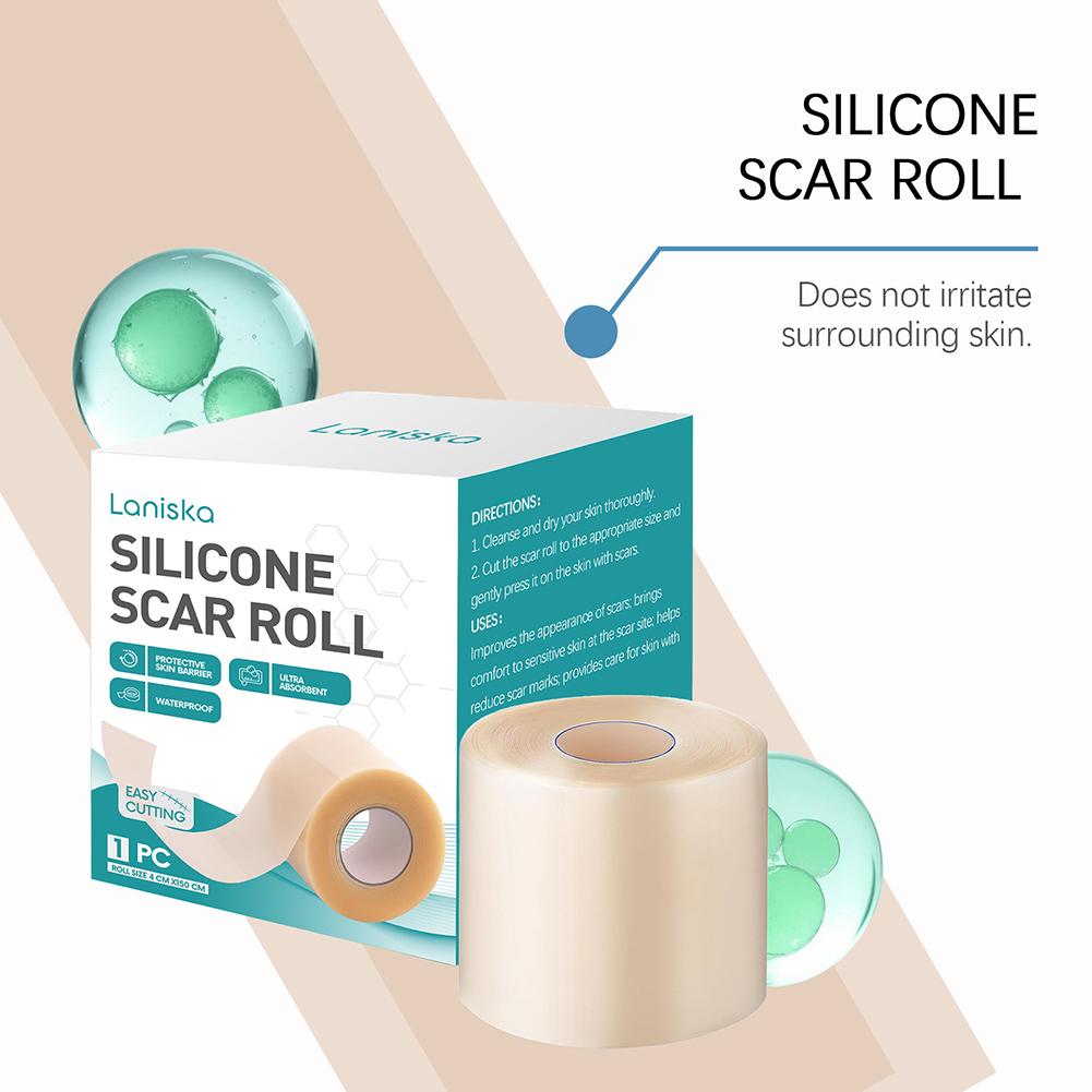 150cm Silicone Scar Sheets Waterproof Breathable Body Scar Removal Patch Fast Healing Wound Dressing Strips Beauty Supplies