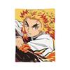 Flame Hashira Kyojuro Rengoku Blanket Anime Demon Slayer Fleece Awesome Breathable Throw Blanket for Coverlet Spring/Autumn