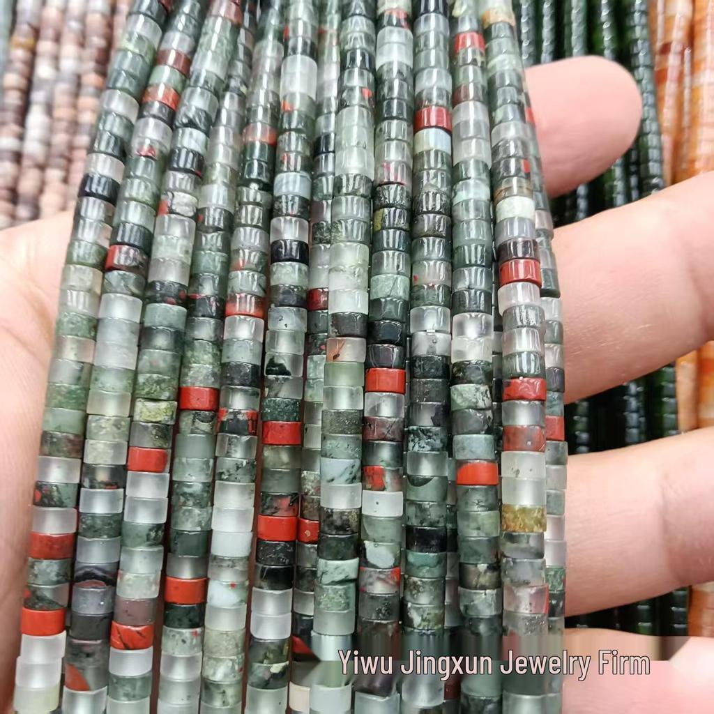 2x4mm Natural Agate Stone Separator Beads for DIY Jewelry Making - Loose Semi-Finished Accessories In Stock