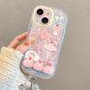 Strawberry Cake for IPhone 17 Mobile Phone Case 15pro Feather Yarn for IPhone 14 Promax Lens All Inclusive 13/12
