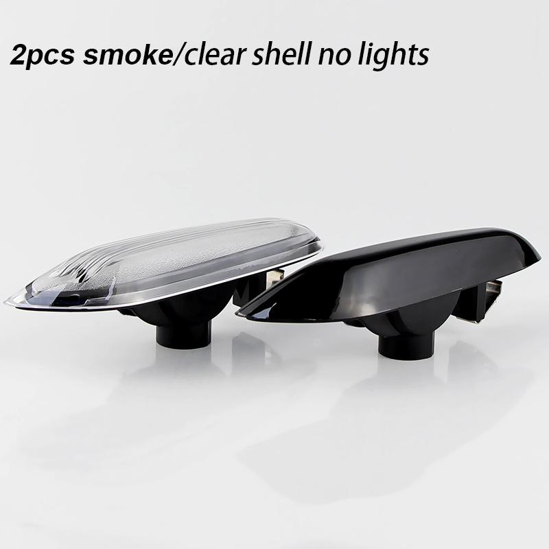 2xFor BMW E81 E82 E87 E88 E90 E91 E92 E93 E60 E61 E83 E84 1 3 5 Series X1 X3 06-11 Side Marker Light Turn Signal Lamp Clear LensTurn Signal 2