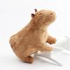 18cm Simulation Capybara Stuffed Animals Plush Toy Fluffy Capybara Doll Soft Toy Kid Birthday Christmas Gift Toy Home Room Decor