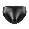 Men's Soft Leather Triangle Underwear – Sexy Tight-Fitting KTV Role-Play Thong Shorts