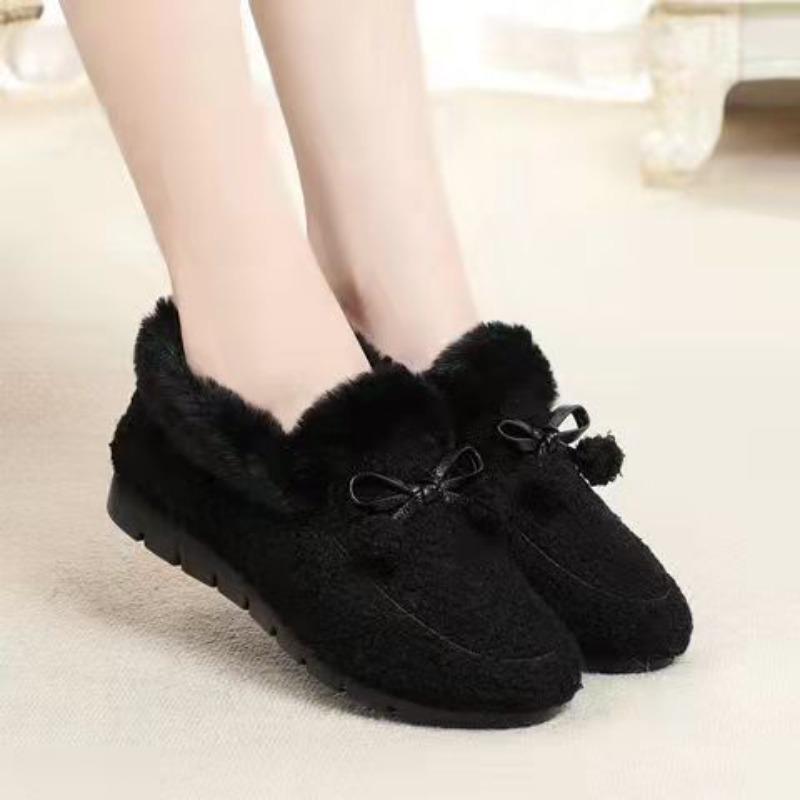 

Женские зимние плюшевые хлопковые тапочки Толстые теплые Нескользящие Комнатные Уличные Обувь для мамы 41