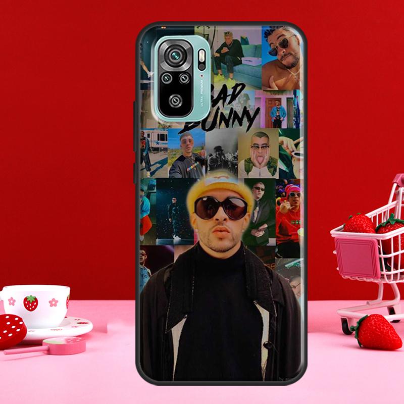 Pouzdro bad bunny pro Xiaomi Redmi Note 11 Pro Note 10 9 8 Pro 11S 9S 10S Kryt pro Redmi 10 9 9A 9C 9T