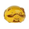 Crystal Pig Figurine, Golden Decor, Zodiac Pig, Modern Accent, Business Gift, Multicolor