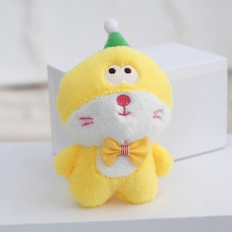 Colorful Plush Cat Keychain Adorable Mini Doll Much Loved Backpack Charm Accessory