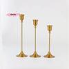 S-3Pcs Vintage Elegant Metal And Aluminum Tabletop Candle Holders, Suitable For Wedding Anniversary, Home And Hotel Decoration