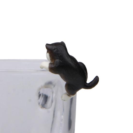 Lebensechte Mini Shiba Hund Tierfigur Hängender Tassenrand DIY Landschaftsornament