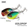 Kingdom GOLDPOP Angelköder 35 mm 5,5 g/9 g schwimmender und sinkender Bleistift-Popper, harter Köder, weicher rotierender Schwanz, Topwater-Wobbler