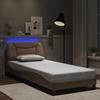 VidaXL Bed Frames with LED Lights, Upholstered Bed, Single Bed, Adult Bed for Bedroom Interior, Modern, 3213910