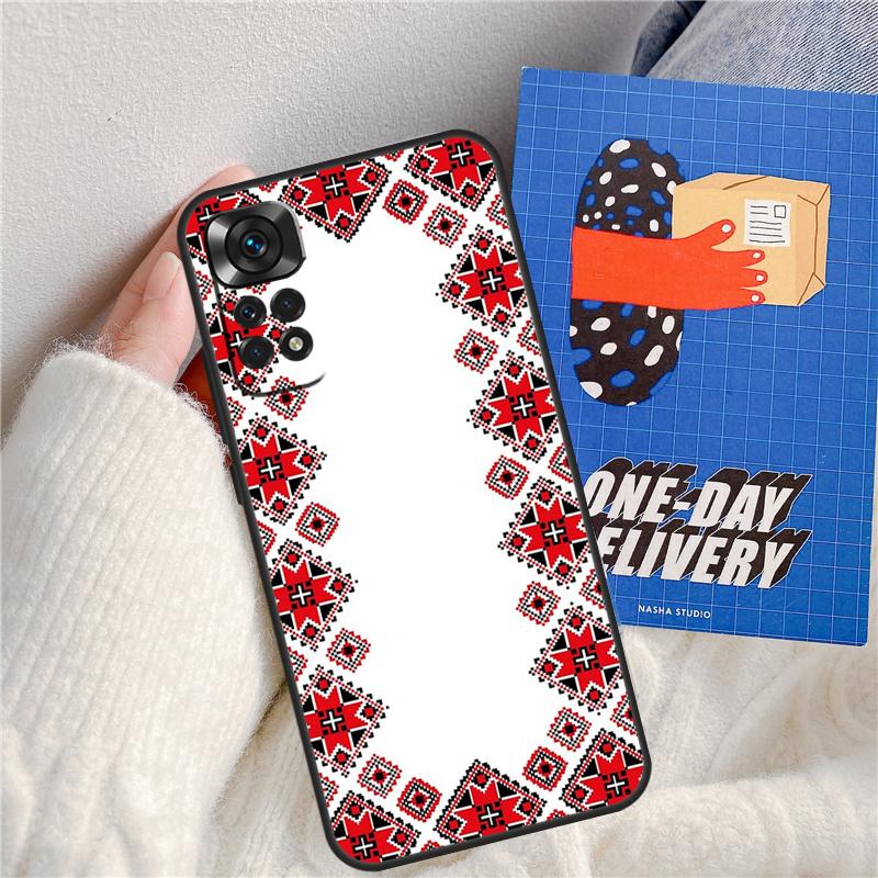 Ukrainian Pattern Funda For Xiaomi Redmi Note 11 9 10 12 13 14 Pro 9S 10S 11S 12S Redmi 13C 10C 12C 14C Case