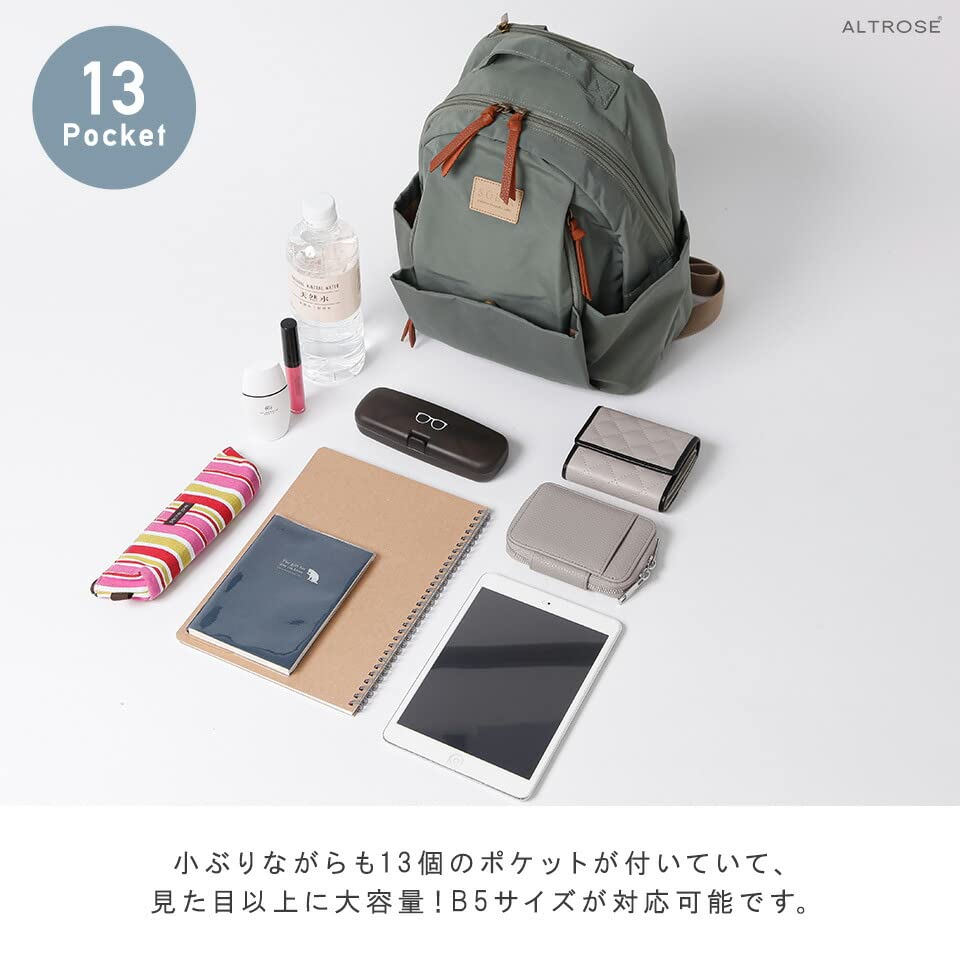 Water-repellent Backpack for Adults with Ample Storage Space (Black)