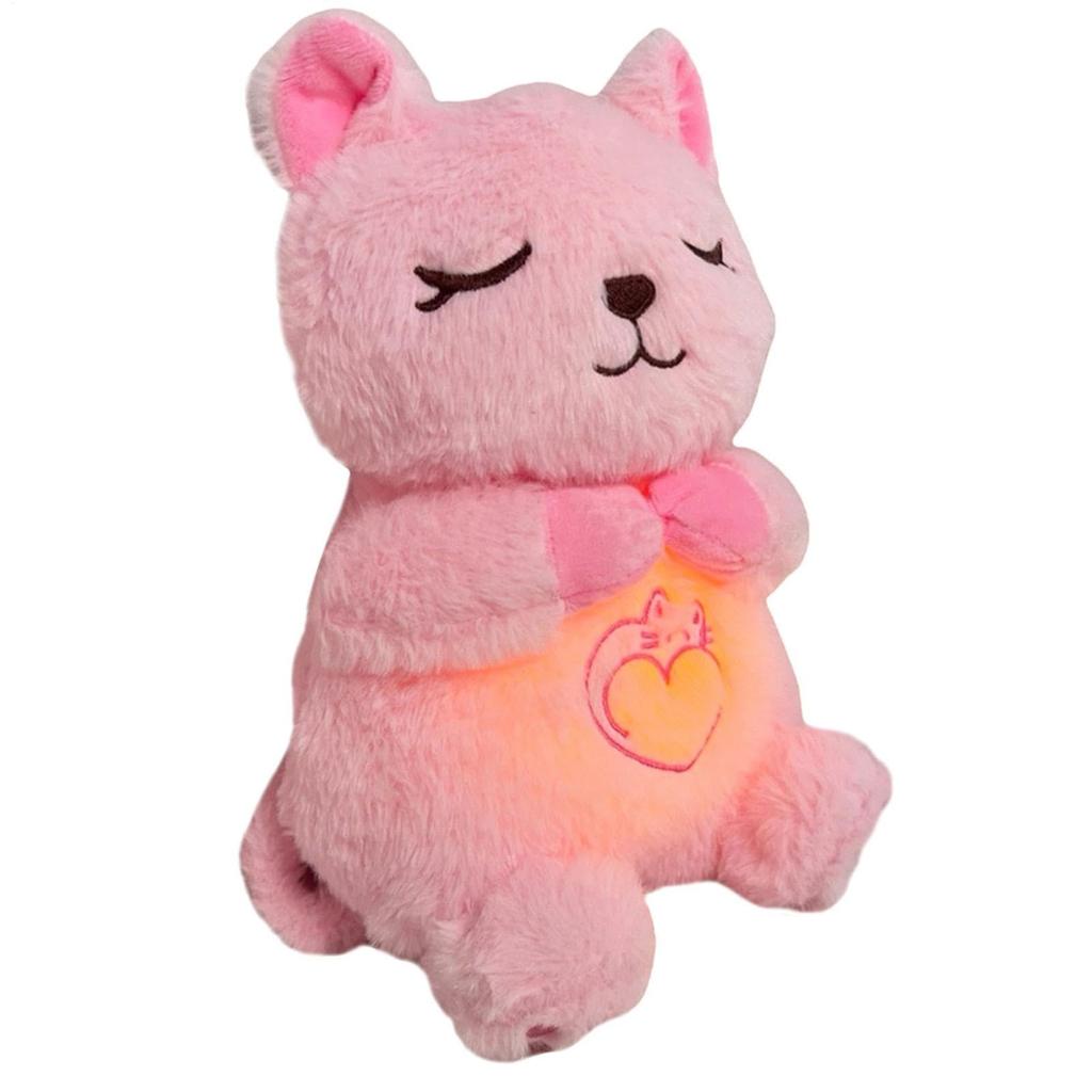 Sleeping Animal Cuddly Toy With Breathing Movement And Music Plush Slumber Animal Toy Sleeping Animal Music Box Made Of Plush For Newborn Baby Toys