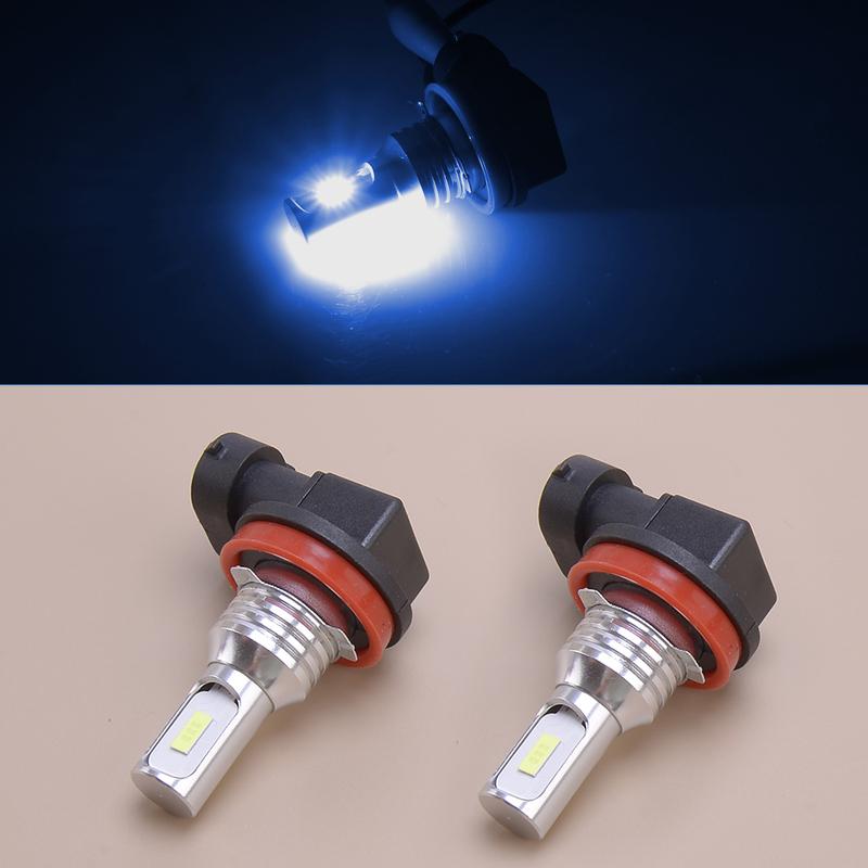 2Pcs 12V 80W Ice Blue Light H11 6500K Headlight LED High Low Beam Headlamp Bulb Universal Car