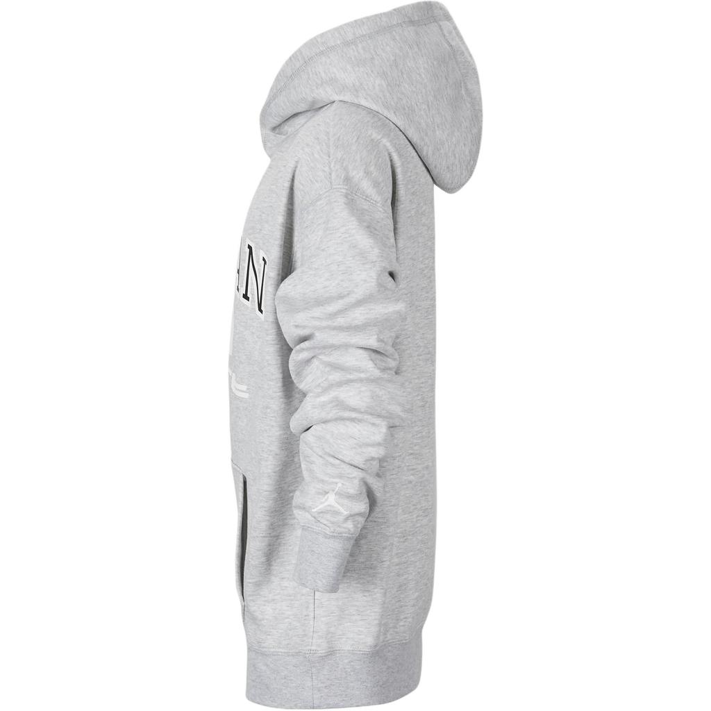 Jordan Sportlich Lässig Weiches Fleece Kapuzen-Sweatshirt Kinder Sweatshirts Hellgrau HV1597-063