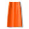 Women's High Waist A-Line Midi Skirt Non-Stretch Commuter Suit Skirt With Back Slit
