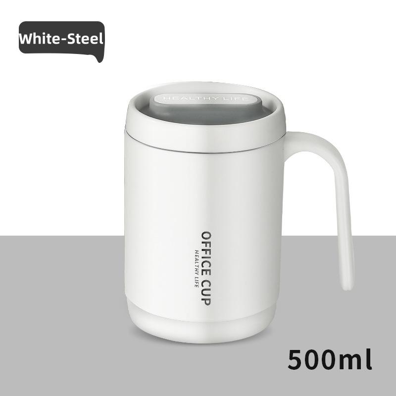 Double-layer Portable With Large Capacity Lid Milk Coffee Cup Creative Insulation Cold Preservation Cup Gift Valentine's Cup