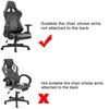 Game Chair Cover Slipcover Stretch Seat Chair Cover for Leather Computer Reclining Racing Ruffled Gamer Chair Protector