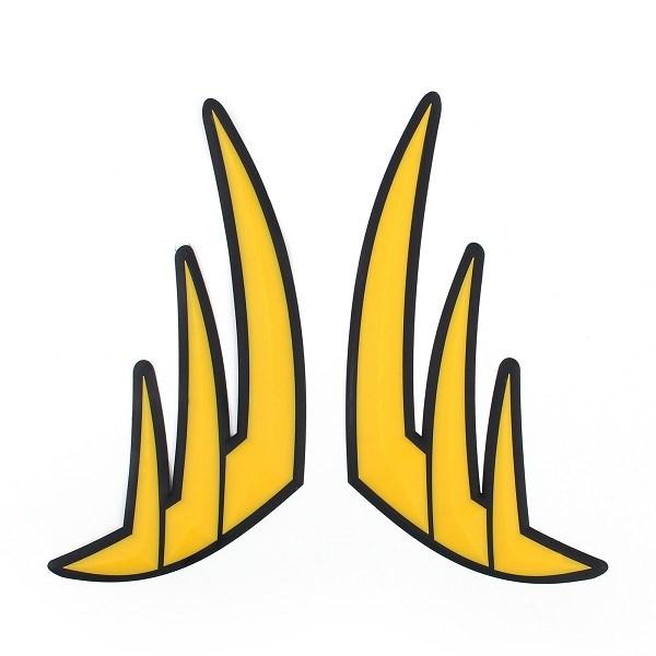 

Universal Yellow Rubber Gas Tank Protector 3D Gel Pad Guard Motorcycle Tankpad