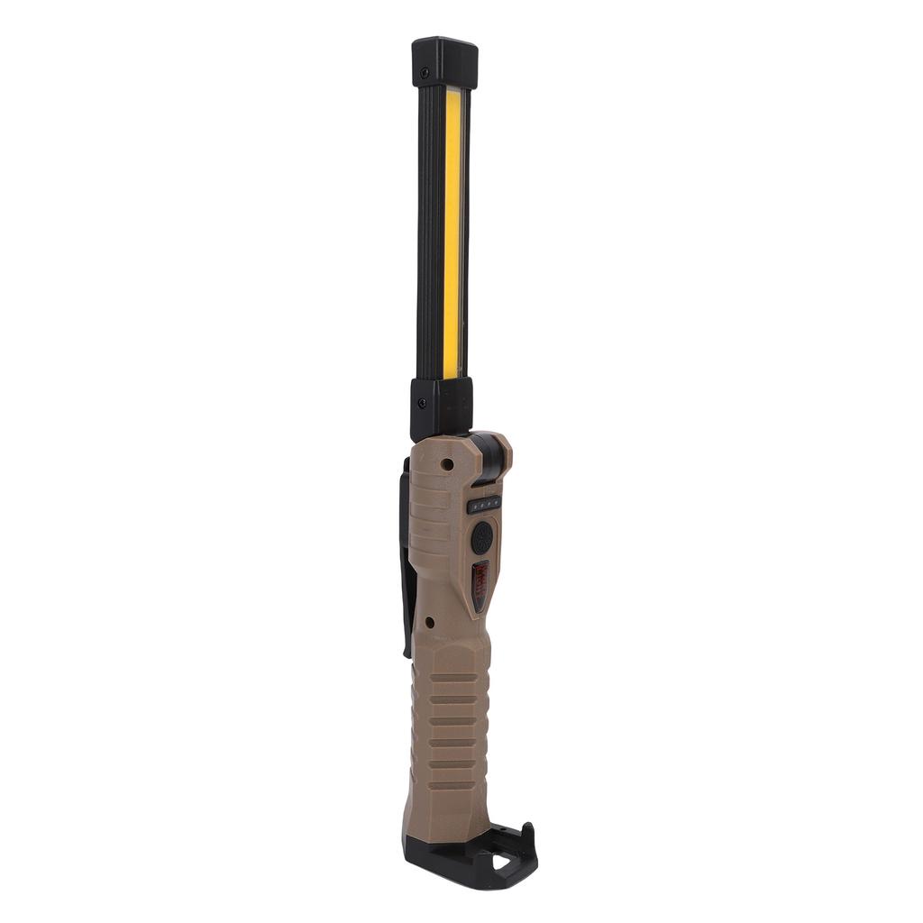 Magnetic LED Work Light with Retractable Hook Multifunction 360 Degree Rotating Rechargeable Flashlight for Vehicle Emergency Repair