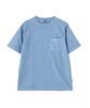 DAILY SHORTSLEEVE FADE WASH POCKET Short Sleeve Fade Wash Pocket [AVIREX] T-SHIRT / T-Shirt, Men's, M, 391, Sax, 783-3934010