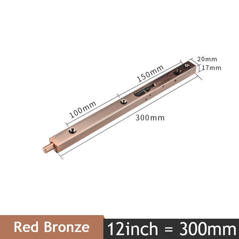 KAK Stainless Steel Hidden Door Bolt Security Guard Door Latch 4/6/8/10 inch Sliding Door Lock Bathroom Bolt Dust Proof Hardware