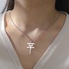 Tokio Hotel Merch Necklace Stainless Steel Band Symbol Pendant Alternative Rock Fan Collar Accessory