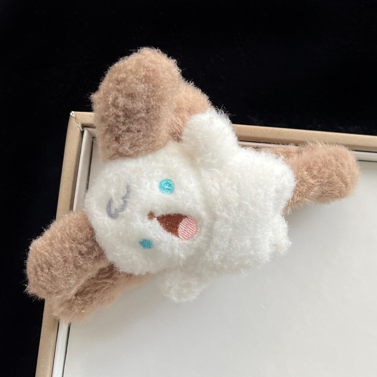 

Плюшевый зажим для волос в виде лающего щенка - Милый, мягкий мультяшный аксессуар для женщин и студентов, идеально подходит для осени и зимы. Screaming Puppy Hair Accessory