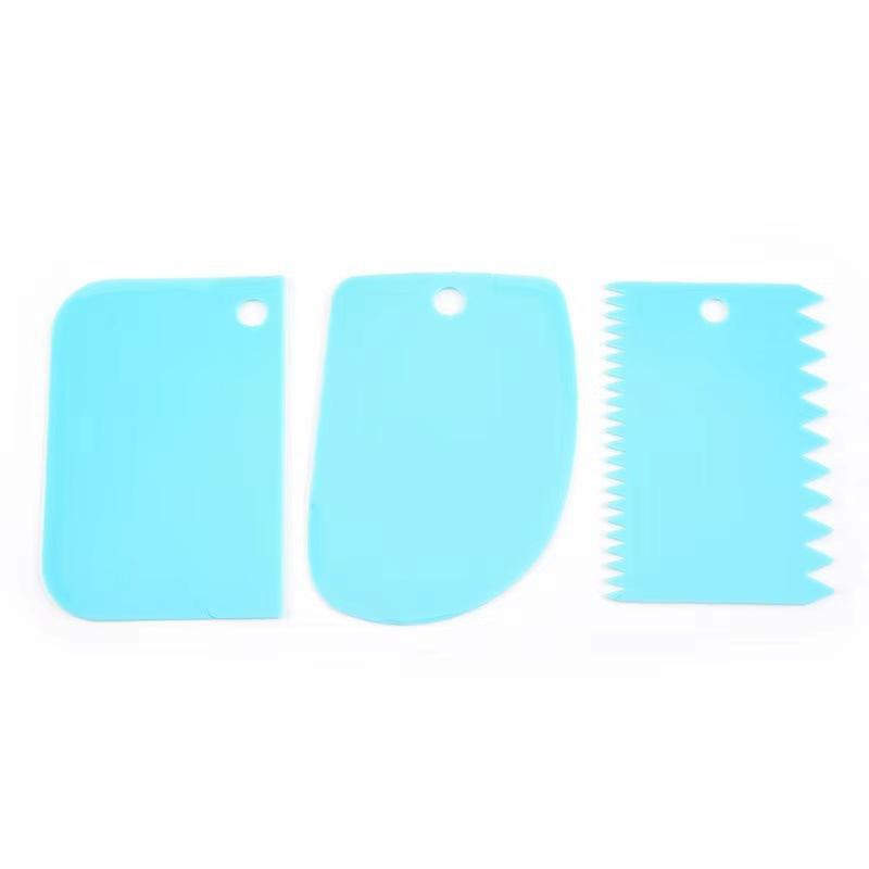 Cake Cream Scraper Three-piece Set Lace Scraper Dough Cutter Baking Tools Bakeware Kitchen Tools Household Goods