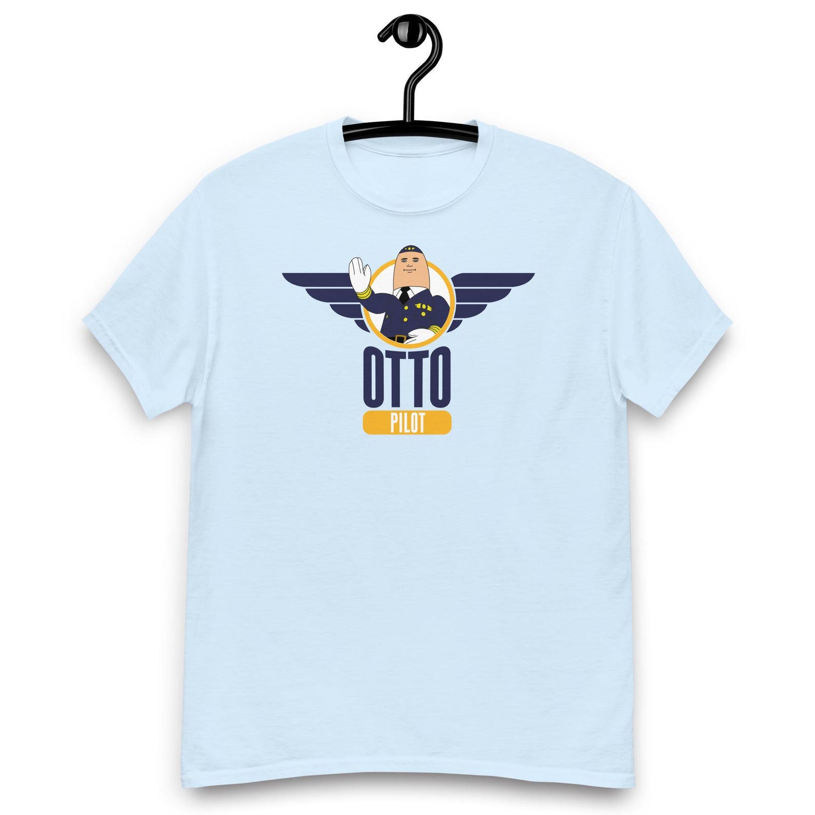 Airplane Movie - Otto the Inflatable Pilot T-shirt L
