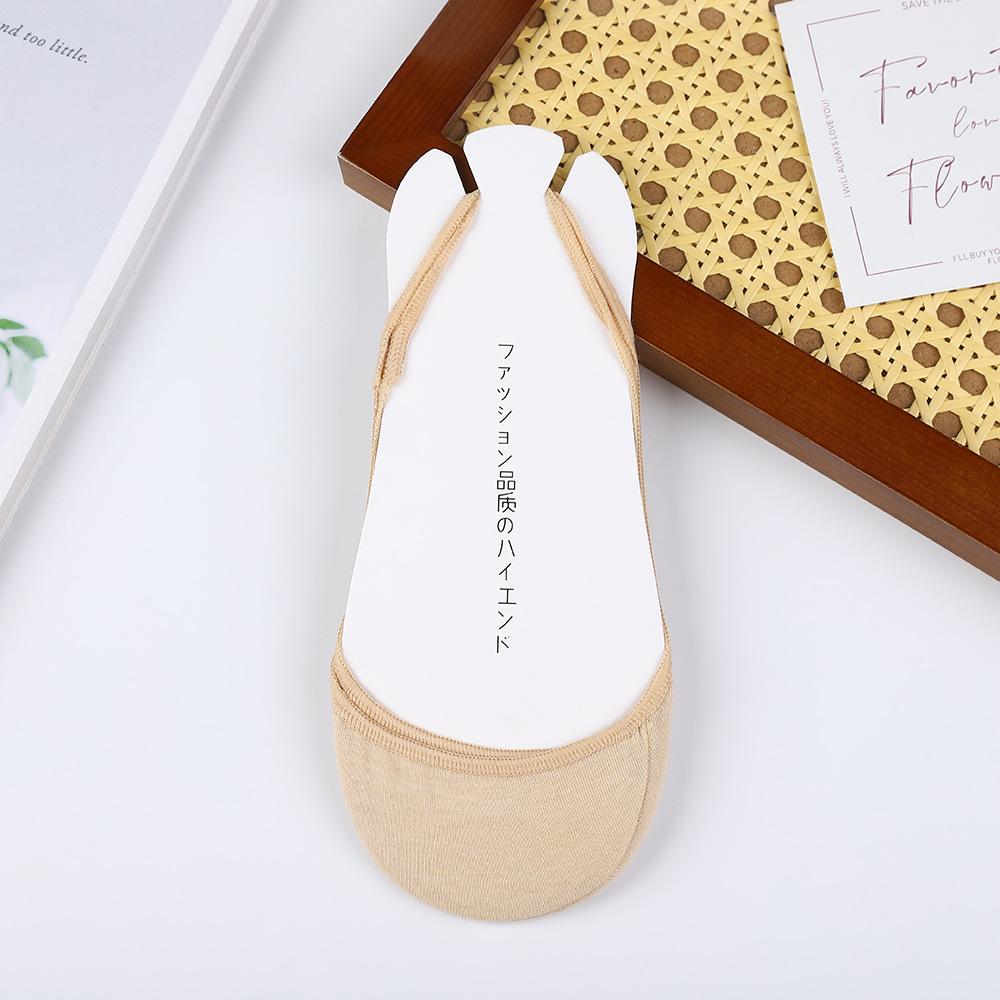 10 Pairs Thin Garter Cotton Boat for Women Forefoot Thickened Pad Shockproof Anti-slip Invisible No-drop High Heel Socks