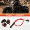 ACROPIX Motorcycle Spark Plug Coil Wire Ignition Coil Harness Cable 8mm for Harley Davidson