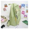 School Opening Must Have Small Daisy Printed Backpack Large Capacity Student Canvas Book Bag Korean Version Girl Four-piece Knapsack Set