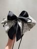 1PCS Black Large Bow Hair Claw Clips for Women Girls,Hair Barrette Clamps for Thick Thin Hair,Fashion Hair Accessories Styling