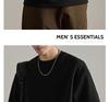 Men's American Style Heavyweight Crewneck Sweatshirt - New Autumn Arrival, Trendy, Loose, Solid Color, Versatile Casual Base Layer.