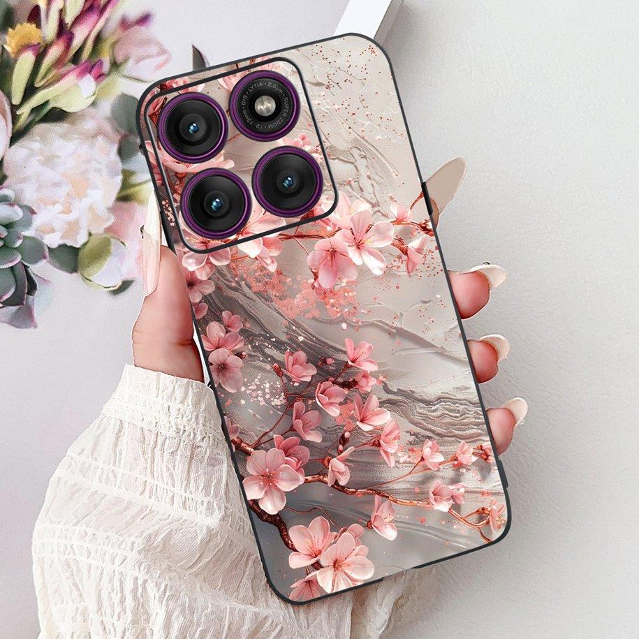 For Motorola Moto Edge 60 Pro 2025 Case Fashion Flower Bowknot Soft Silicone Back Cover For Moto Edge 60 Fusion Edge60 60s Coque
