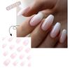 Press On Nails Ombre Glue On Nails Acrylic False Nails Kit Reusable Uv Finish Full Cover Stick On Nail for Women Gifts
