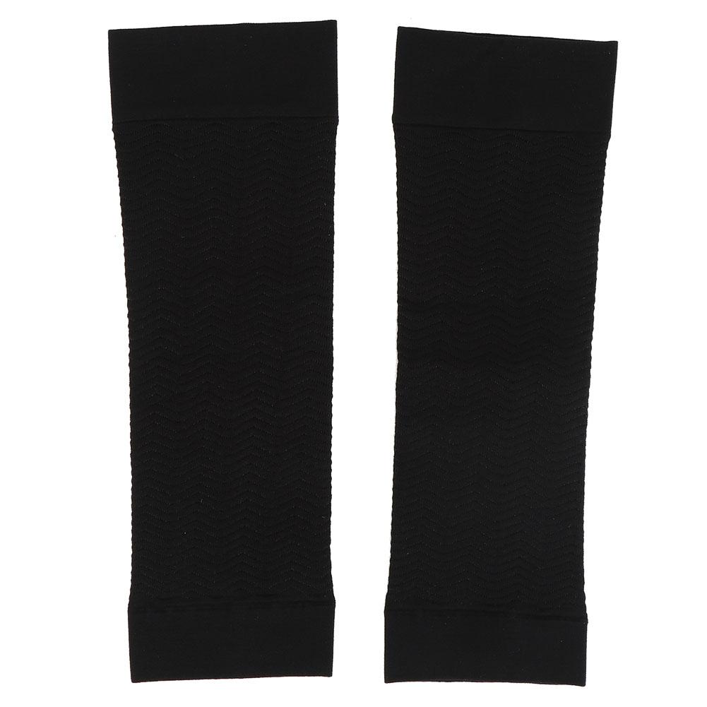 3Pair Slim Arm Calf Thining Elastic Pressure Sleeve Armband Protection Equipment Black