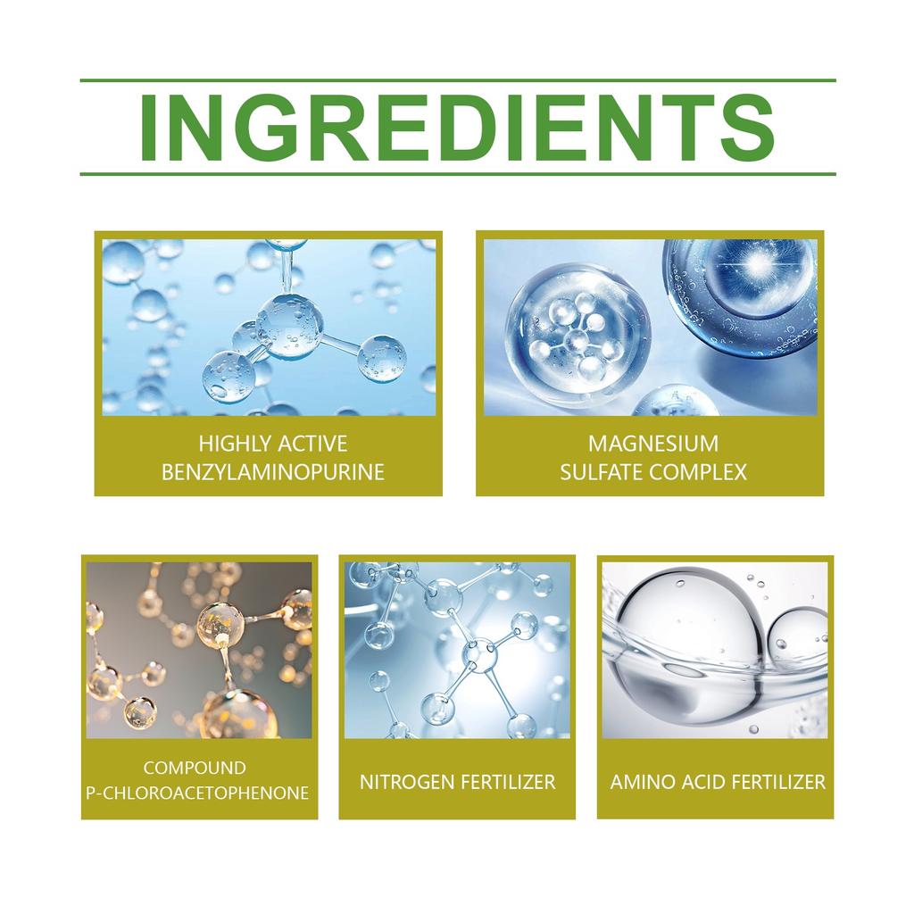 Zelená rostlinná zakořeňovací tekutina Rostlinná kořenová výživová tekutina Dusík Draslík Tekuté hnojivo 100 ml