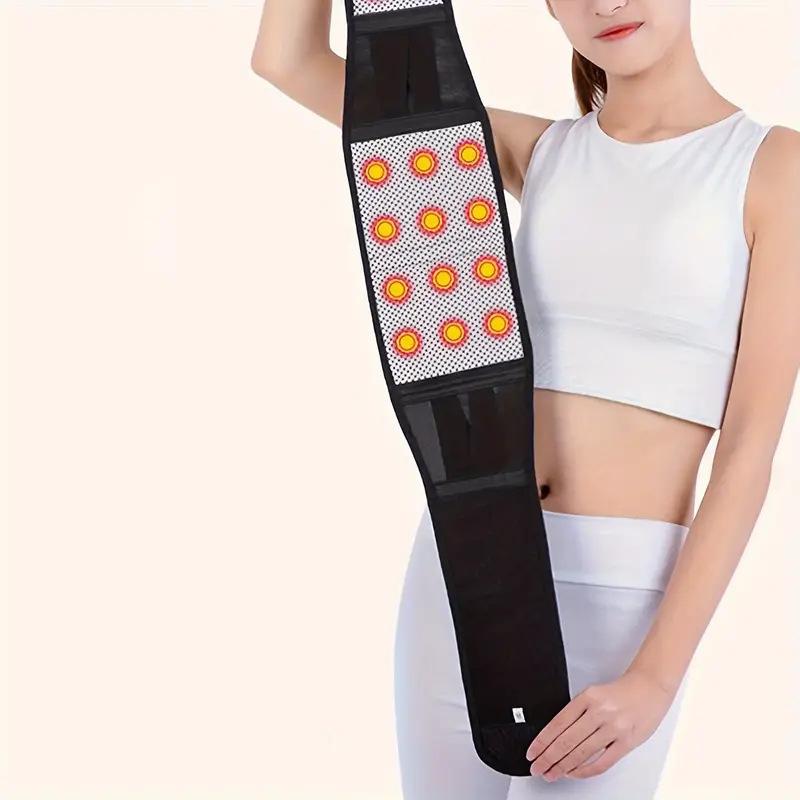 Lower Back Support Brace With Self Heating Adjustable Waist Belt For Lumbar Pain Relief Men Women Health Care Massager