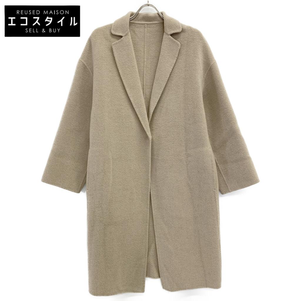 INED Brown Wool Chesterfield Coat Coat 7 beigeUsed