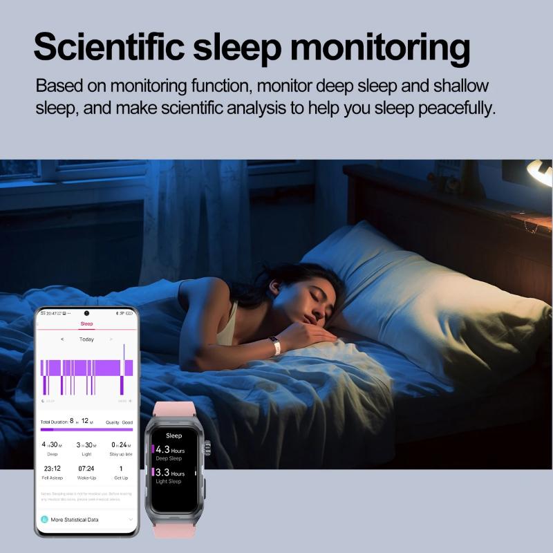 2025 Νέο Έξυπνο Ρολόι Μικροφυσικής Εξέτασης με Θεραπεία Παλμών Άνδρες ΗΚΓ+PPG Οξυγόνο Αίματος Λίπος Αίματος Αρτηριακή Πίεση Βραχιόλι Υγείας