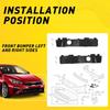 Pair Right Left Side Front Bumper Support Brackets For - Kia Forte