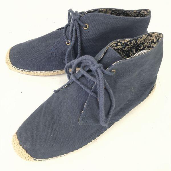 F-TROUPE Canvas Chukka Boots 26 Navy