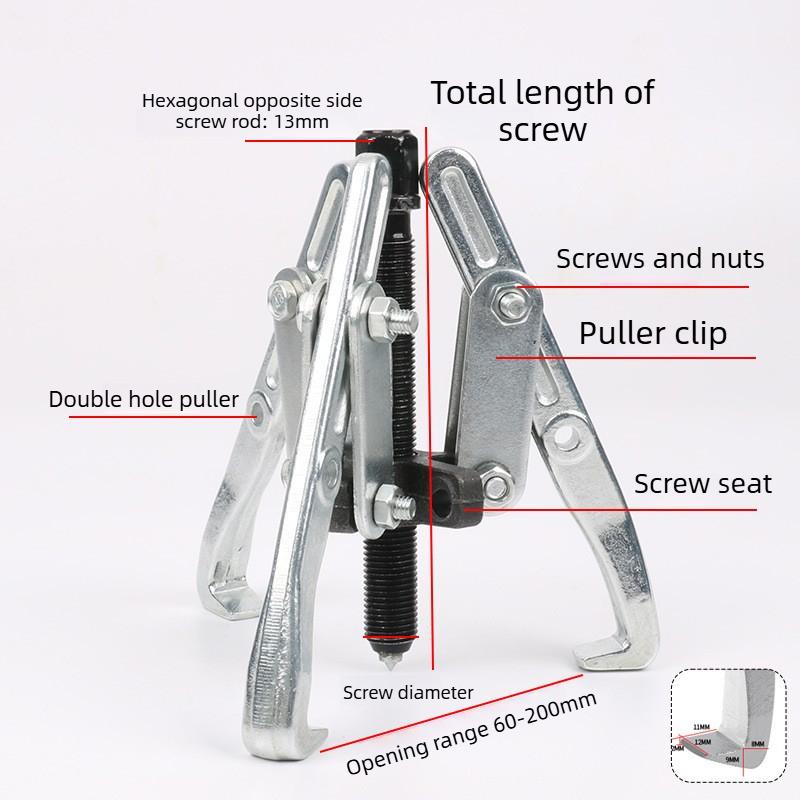 Verstellbares Abzieherwerkzeug Autoreparaturwerkzeuge Spezieller Abzieher für Auto 3-Backen 2-Backen Zahnradabzieher Spezieller Lager Lenkradabzieher